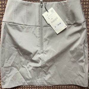 ZARA grey mini skirt